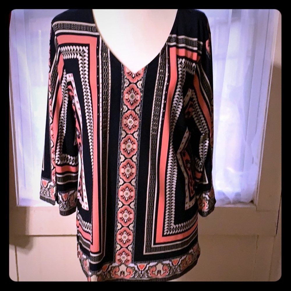 Women’s Blingy Blouse from JM Collection/Macy’s.